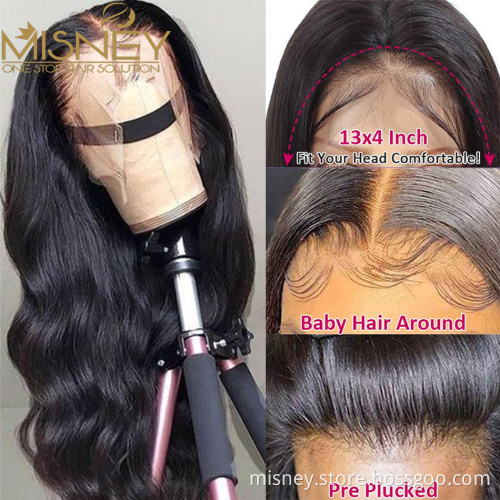 Transparent 13x4 Body Wave Lace Front Wig HD Lace Human Hair Wigs For Women Wet And Wavy Lace Front Wig 4x4 Closure Lace Frontal